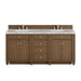 Bristol 72" Double Vanity Cabinet, Whitewashed Walnut
