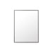 Rohe 30" Rectangular Mirror, Matte Black