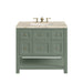 Breckenridge 36" Single Vanity, Smokey Celadon, w/ 3 CM Tajnar Eclos Top