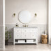 Breckenridge 48" Single Vanity, Whitewashed Oak, w/ 3 CM Phantome Eclos Top