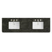 72" Double Radius Cut Top, Widespread 3CM Phantome Eclos w/ Sink
