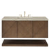 Marcello 48" Single Vanity, Chestnut, w/ 3 CM Tajnar Eclos Top