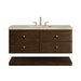 Allamari 48" Single Vanity, Sable w/ Single Hole 3 CM Victorian Silver Silestone Top