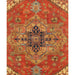 Pasargad Home Serapi Collection Hand-Knotted Rust Wool Area Rug- 8' 0" X 9'11" PB-10B 8x10