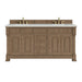Brookfield 72" Double Vanity, Honey Oak, w/ 3 CM Siberian Silestone Top w/FreePower Wireless Charger