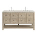 Breckenridge 60" Double Vanity, Serenity Blue w/ 3 CM Parisien Bleu Top