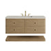 Allamari 48" Single Vanity, Dune Mist w/ 3 CM Siberian Silestone Top w/FreePower Wireless Charger