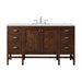 Addison 60" Single Vanity, Mid-Century Acacia w/ 3 CM Ethereal Noctis Silestone Top