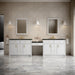 James Martin Vanities Bellshire 120" Dual Vanity Set with 24" Make-Up Counter