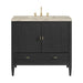 Myrrin 36" Vanity, Carbon Oak, w/ 3 CM Tajnar Eclos Top