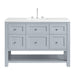 Breckenridge 48" Single Vanity, Smokey Celadon w/ 3 CM Victorian Silver Top