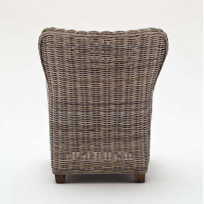 NovaSolo Wickerworks Queen Chair Natural Grey CR42