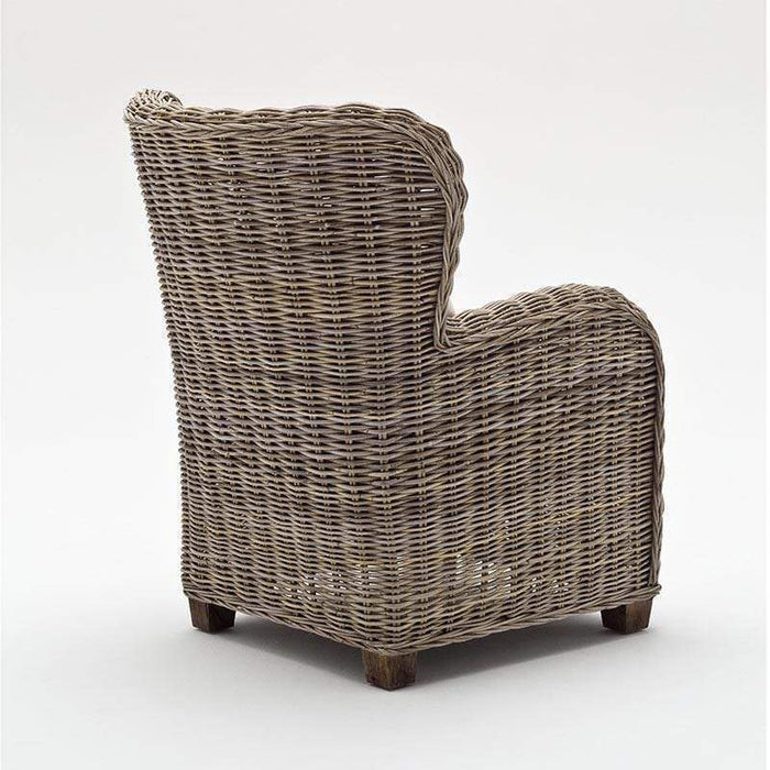 NovaSolo Wickerworks Queen Chair Natural Grey CR42