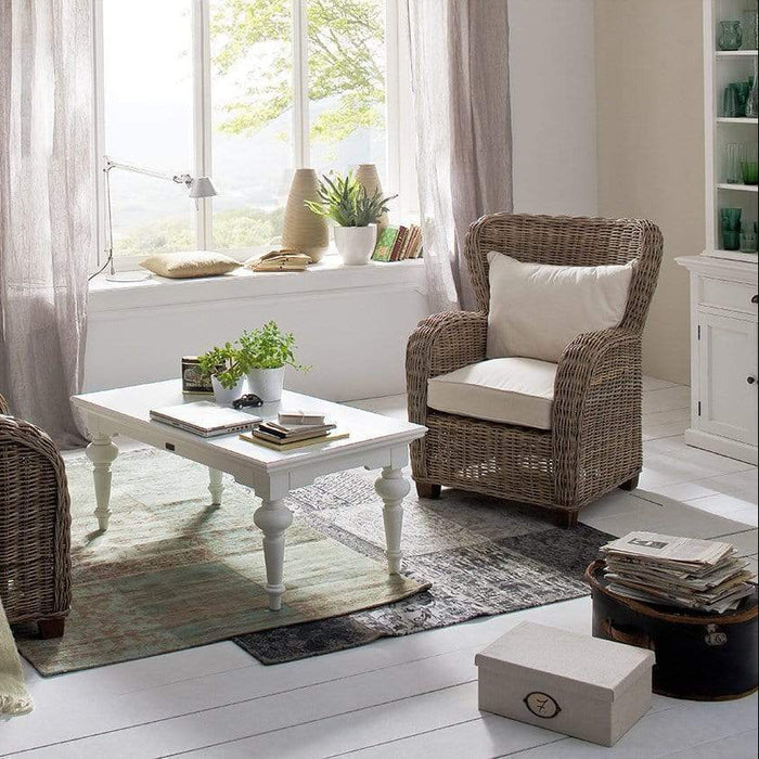 NovaSolo Wickerworks Queen Chair Natural Grey CR42