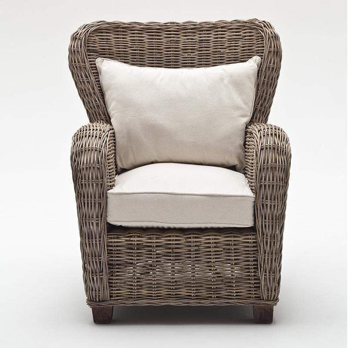 NovaSolo Wickerworks Queen Chair Natural Grey CR42