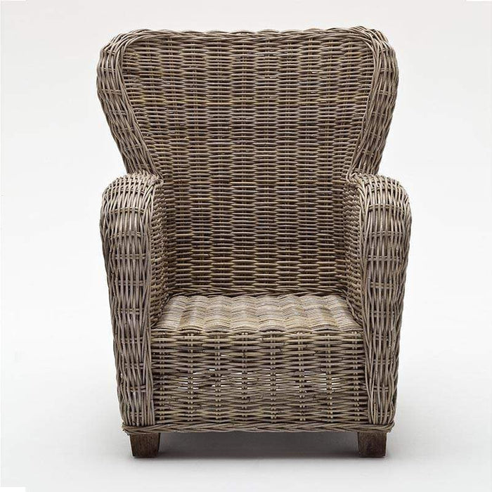 NovaSolo Wickerworks Queen Chair Natural Grey CR42