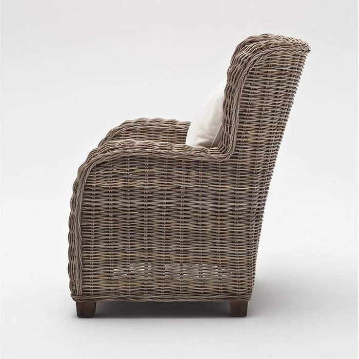 NovaSolo Wickerworks Queen Chair Natural Grey CR42