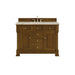 Brookfield 48" Single Vanity, Honey Oak w/ 3 CM Eternal Jasmine Pearl Silestone Top
