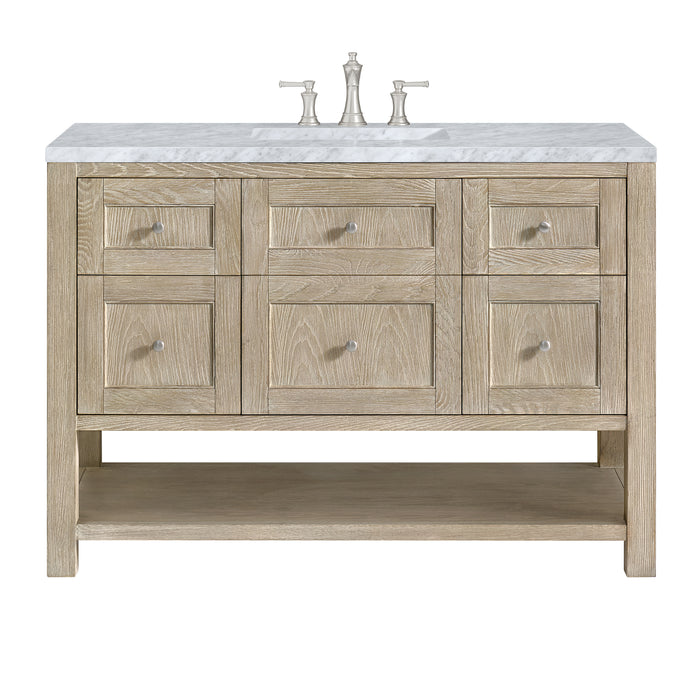 Breckenridge 48" Single Vanity, Smokey Celadon w/ 3 CM Eternal Jasmine Pearl Top w/FreePower Wireless Charger
