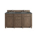 Bristol 60" Double Vanity, Whitewashed Walnut w/ 3 CM Charcoal Soapstone Silestone Top