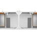 Chicago 60" Double Vanity, Walnut Whisper
