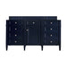 Brittany 60" Single Vanity Cabinet, Black Onyx