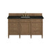 Brittany 60" Single Vanity, Bright White w/ 3 CM White Zeus Silestone Top