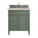 Brittany 30" Single Vanity, Smokey Celadon, w/ 3 CM Tajnar Eclos Top
