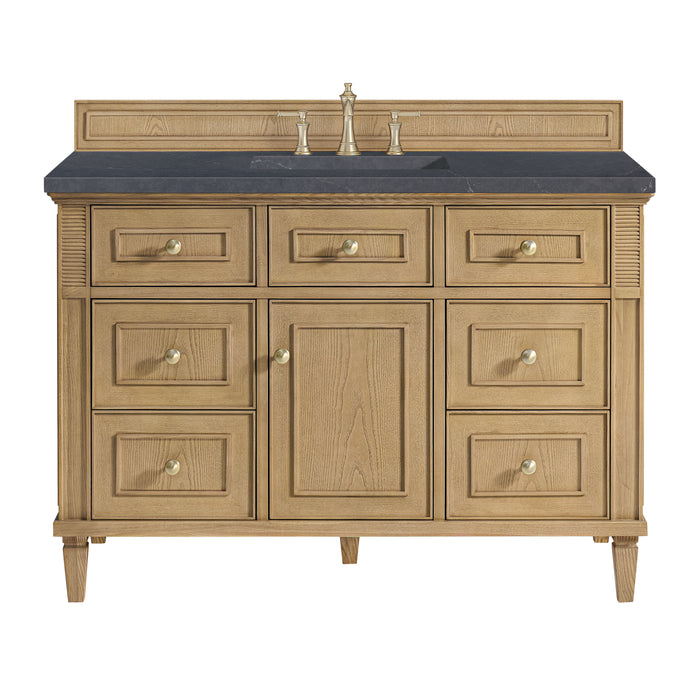 Lorelai 48" Single Vanity, Bright White, w/ 3 CM Siberian Silestone Top