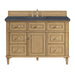 Lorelai 48" Single Vanity, Bright White, w/ 3 CM Siberian Silestone Top