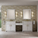 James Martin Vanities Bellshire 96" Dual Vanity Set with 24" Make-Up Counter