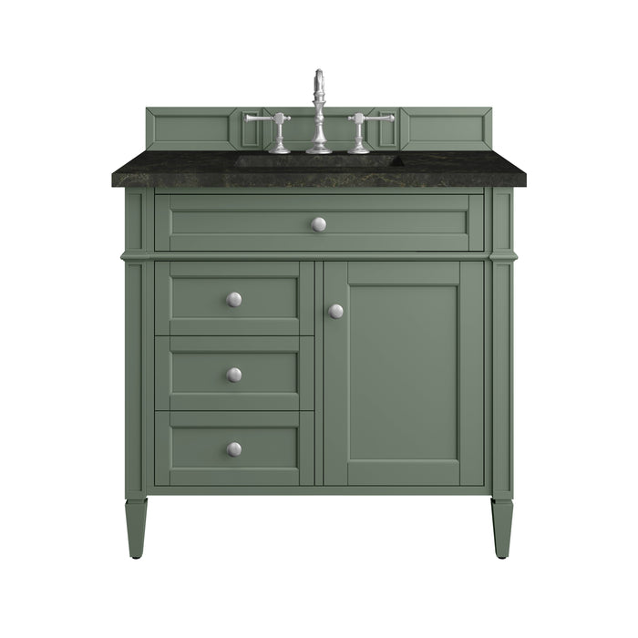 Brittany 36" Single Vanity, Smokey Celadon, w/ 3 CM Phantome Eclos Top