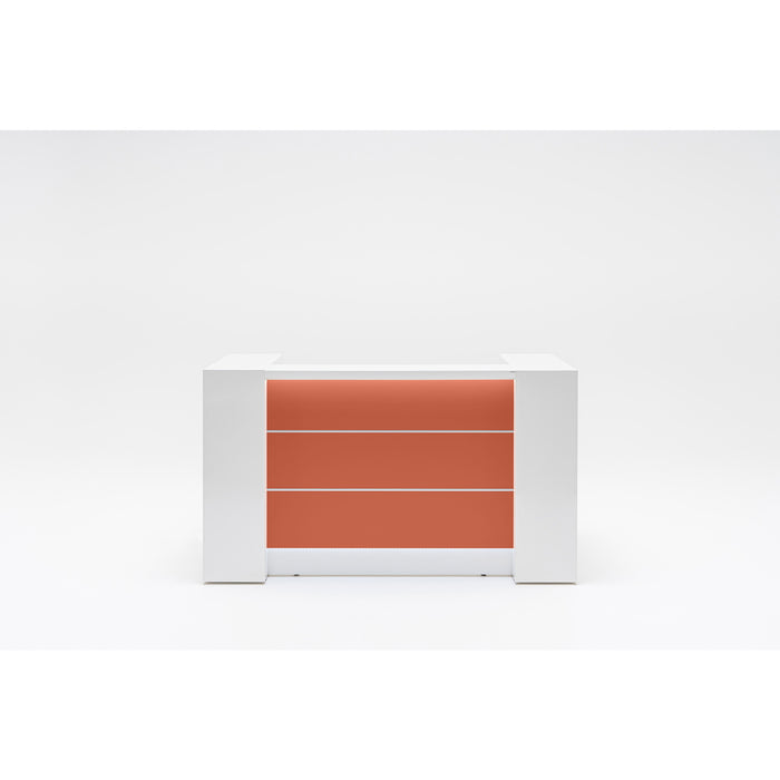 MDD Valde Modern Modular Reception Desk - Straight 75.8" x 36.8" LAV01L