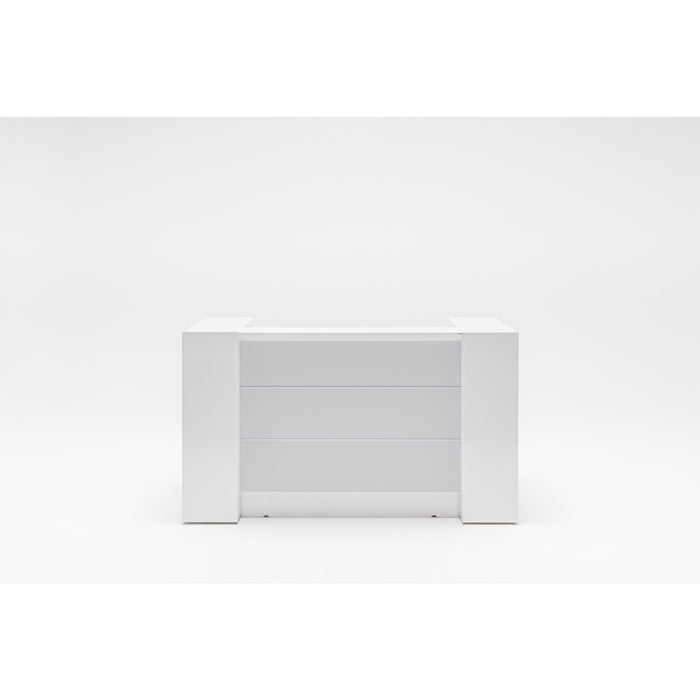 MDD Valde Modern Modular Reception Desk - Straight 75.8" x 36.8" LAV01L