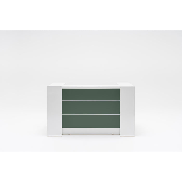 MDD Valde Modern Modular Reception Desk - Straight 75.8" x 36.8" LAV01L