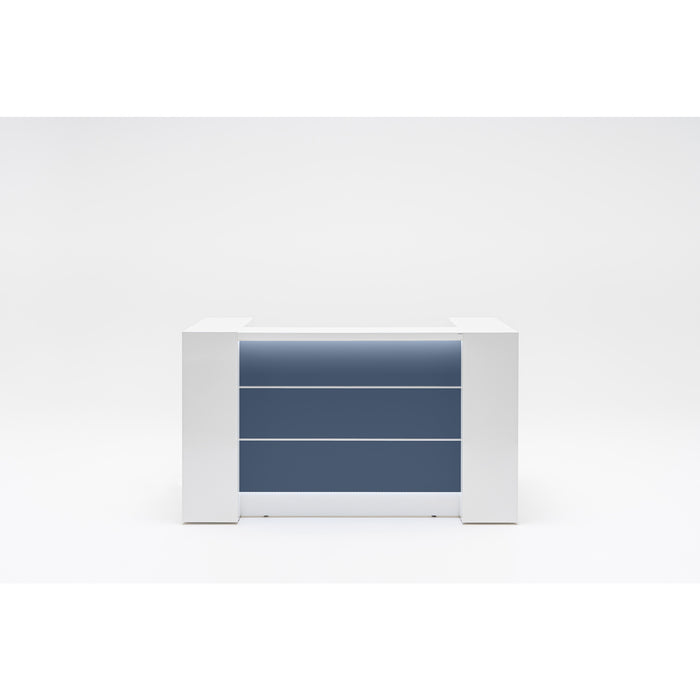 MDD Valde Modern Modular Reception Desk - Straight 75.8" x 36.8" LAV01L