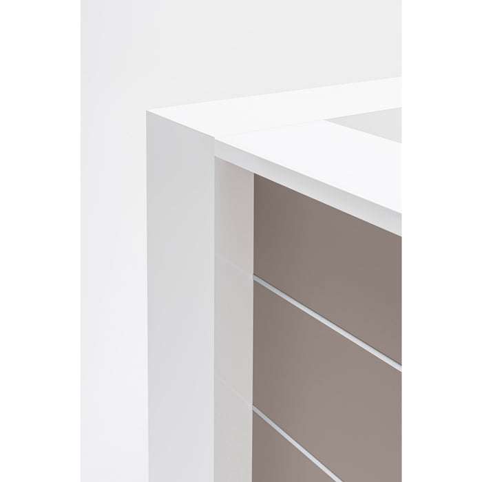 MDD Valde Modern Modular Reception Desk - Straight 75.8" x 36.8" LAV01L