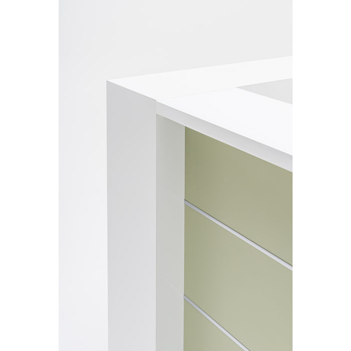 MDD Valde Modern Modular Reception Desk - Straight 75.8" x 36.8" LAV01L