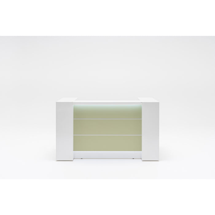 MDD Valde Modern Modular Reception Desk - Straight 75.8" x 36.8" LAV01L