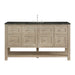 Breckenridge 60" Single Vanity, Serenity Blue, w/ 3 CM Eternal Jasmine Pearl Quartz Top