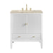 Myrrin 30" Single Vanity, Bright White w/ 3 CM Tajnar Eclos Top
