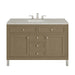 Chicago 48" Single Vanity, Smokey Celadon, w/ 3 CM Tajnar Eclos Top w/FreePower Wireless Charger