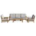 Anderson Teak Riviera Luxe 7-Pieces Modular Set With Rectangular Table B Set-97
