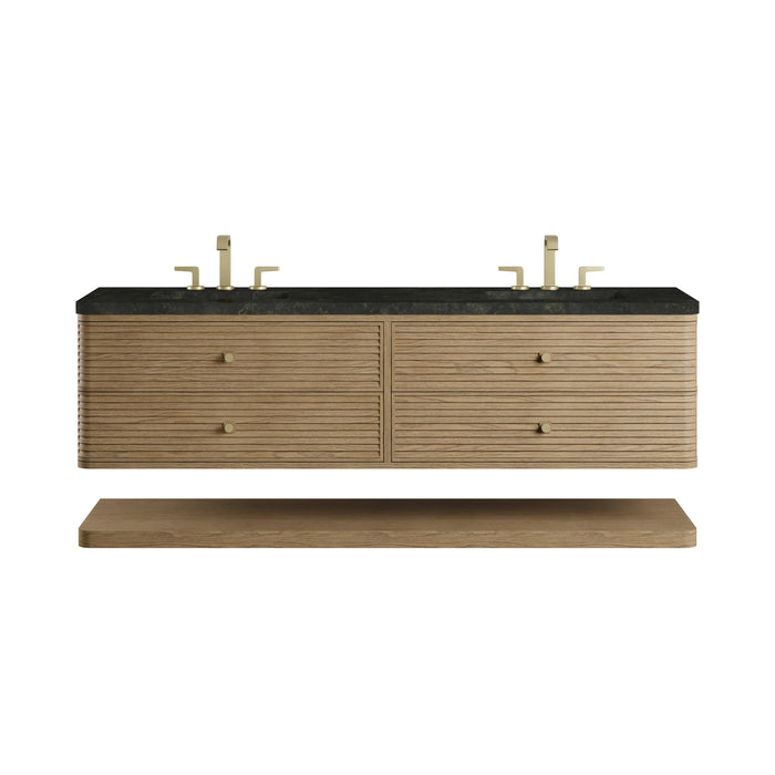 Allamari 72" Double Vanity, Dune Mist w/ 3 CM Phantome Eclos Top