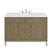Chicago 48" Single Vanity, Smokey Celadon, w/ 3 CM Victorian Silver Silestone® Top w/FreePower Wireless Charger