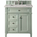 Brittany 30" Single Vanity, Sage Green, w/ 3 CM Eternal Jasmine Pearl Silestone Top
