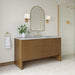 Hudson 60" Single Vanity, Light Natural Oak w/ 3 CM Eternal Jasmine Pearl Top w/ FreePower Wireless Charger