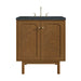 Laurent 30" Single Vanity, Honey Oak w/ 3 CM Charcoal Soapstone Silestone Top