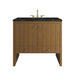 Hudson 36" Single Vanity, Honey Oak w/ 3 CM Phantome Eclos Top