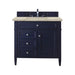 Brittany 36" Single Vanity, Victory Blue, w/ 3 CM Tajnar Eclos Top